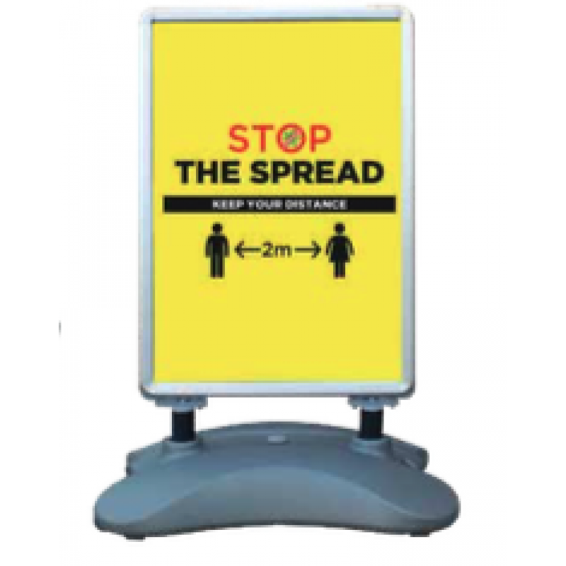Image of Stop The Spread - Pavement Sign Poster