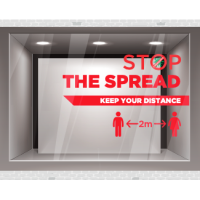 Image of Stop The Spread - Window Graphics