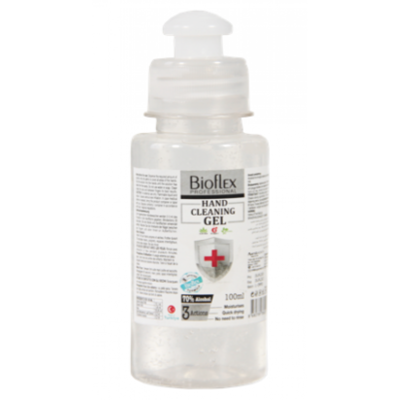 Image of 100ml Antibacterial Hand Sanitiser Gel 70% - Plain Stock 