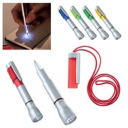 Image of Capped Plastic Ball Pen on Carrying Strap