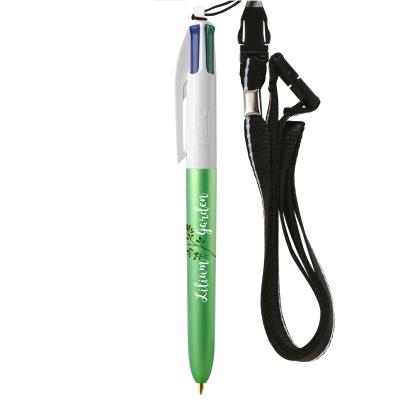 Image of 4 Colour Glace Pen with Lanyard