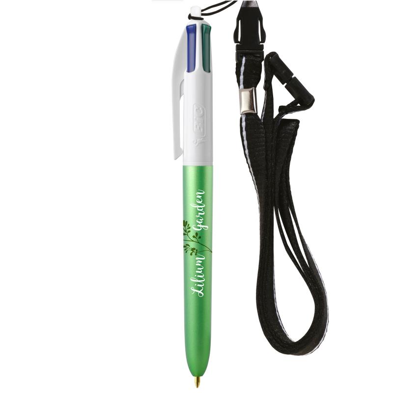 Image of 4 Colour Glace Pen with Lanyard