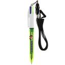 Image of 4 Colours Fluo Ballpen with Lanyard