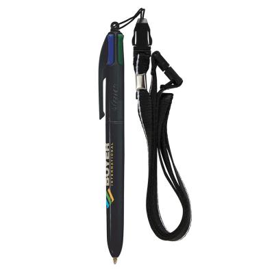 Image of 4 Colours Ballpen with Lanyard