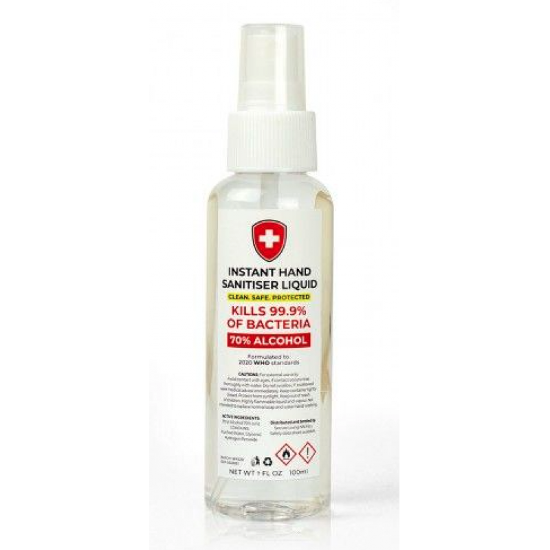 Image of 100ml Hand Sanitiser Spray