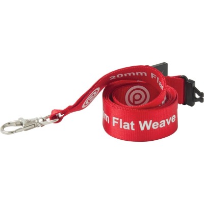 Image of Custom Flat Weave Nylon Lanyard - 15mm