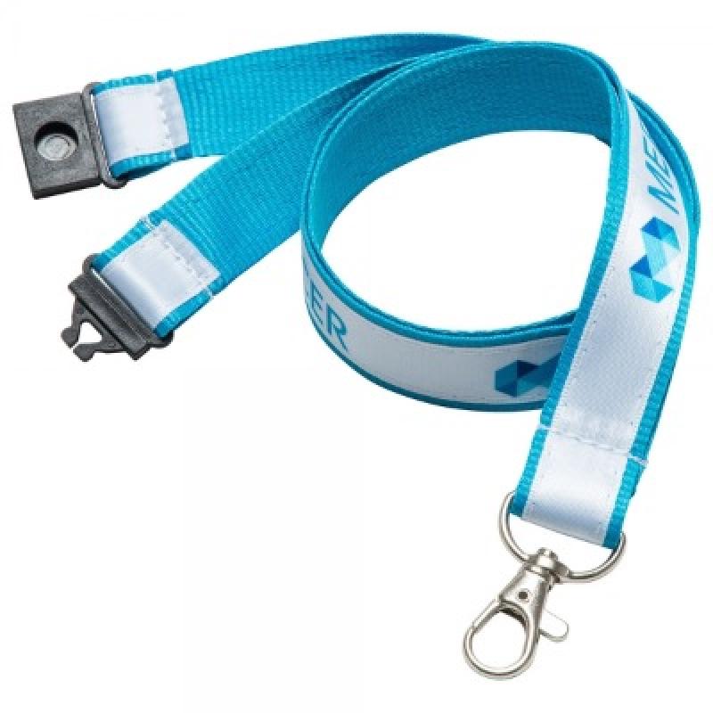Image of Custom Printed Satin Applique Lanyard - 25mm