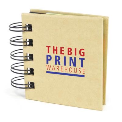 Image of Custom Sticky Pad Notebook with Natural Cover