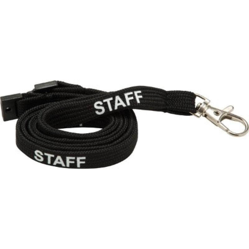 Image of Custom Tubular Lanyard with STAFF printed- 10mm