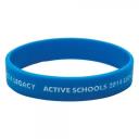 Image of Low Cost Silicone Wristband - Adult: Recessed & Infilled Design