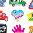 Image of Branded Rectangular Paper Stickers