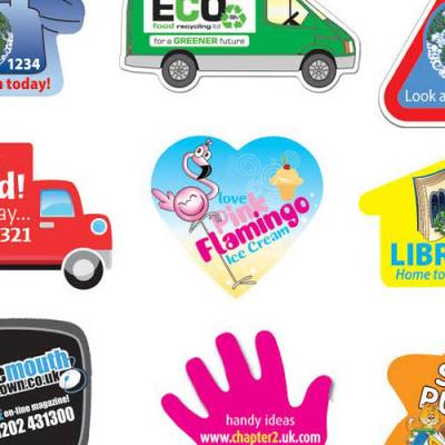 Image of Branded Rectangular Paper Stickers