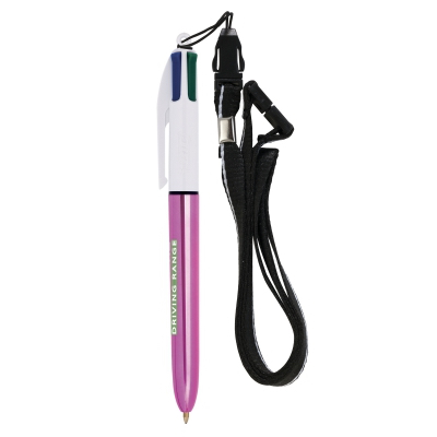Image of Custom Lanyard with BIC® 4 Colours Shine