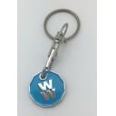Image of New Shape Trolley Coin Keyring